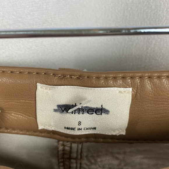 WILFRED The Melina™ Pant High-Waisted Vegan Leather Pants CONSTANT CARAMEL - Picture 7 of 15